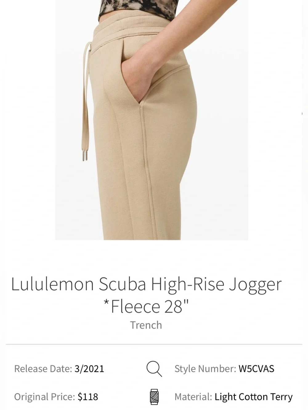 Lululemon Scuba High-Rise Jogger *Fleece 28